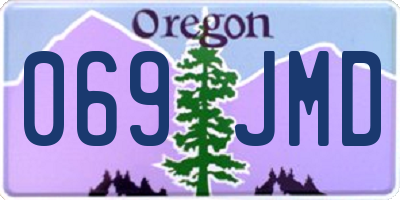 OR license plate 069JMD