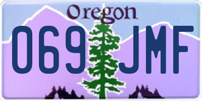OR license plate 069JMF