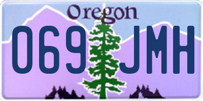 OR license plate 069JMH