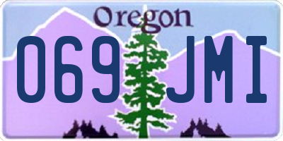 OR license plate 069JMI
