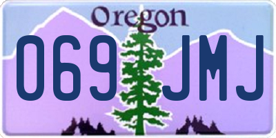 OR license plate 069JMJ