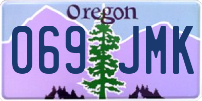 OR license plate 069JMK