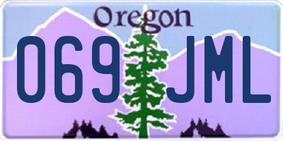 OR license plate 069JML