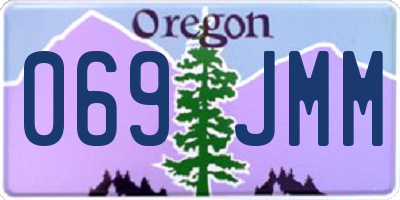 OR license plate 069JMM
