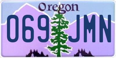OR license plate 069JMN