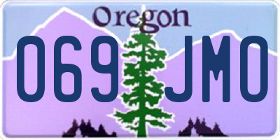 OR license plate 069JMO