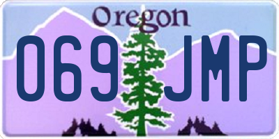 OR license plate 069JMP