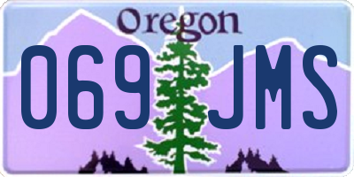 OR license plate 069JMS