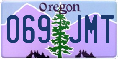 OR license plate 069JMT