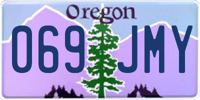 OR license plate 069JMY