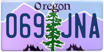 OR license plate 069JNA