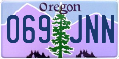 OR license plate 069JNN