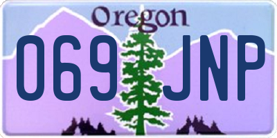 OR license plate 069JNP