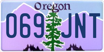 OR license plate 069JNT