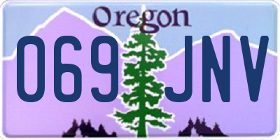 OR license plate 069JNV