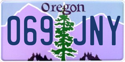 OR license plate 069JNY