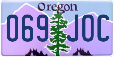 OR license plate 069JOC