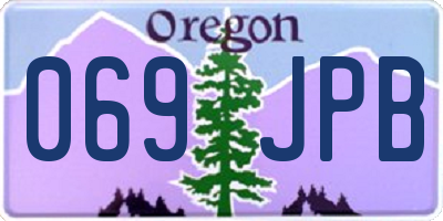 OR license plate 069JPB