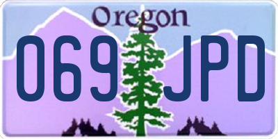 OR license plate 069JPD