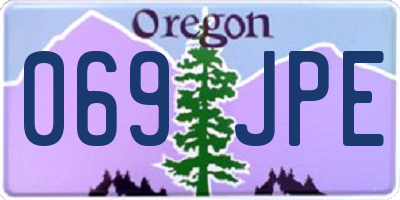 OR license plate 069JPE