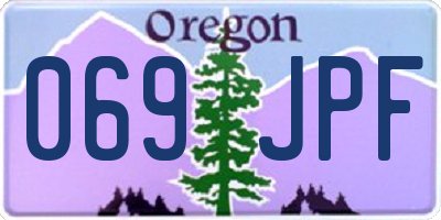 OR license plate 069JPF