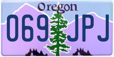 OR license plate 069JPJ