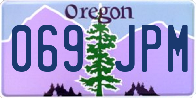 OR license plate 069JPM