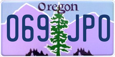 OR license plate 069JPO
