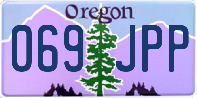 OR license plate 069JPP