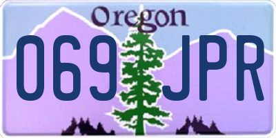 OR license plate 069JPR