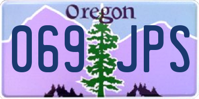 OR license plate 069JPS