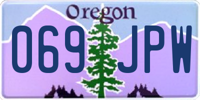 OR license plate 069JPW