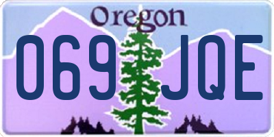 OR license plate 069JQE