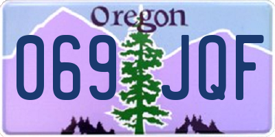 OR license plate 069JQF