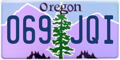 OR license plate 069JQI