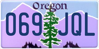 OR license plate 069JQL