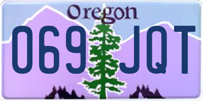 OR license plate 069JQT