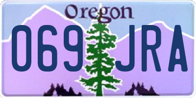 OR license plate 069JRA