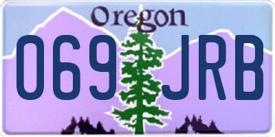 OR license plate 069JRB
