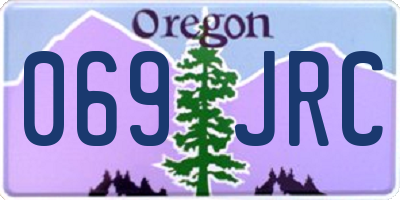 OR license plate 069JRC