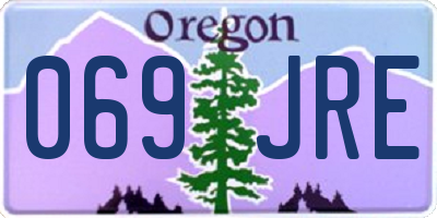 OR license plate 069JRE