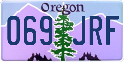 OR license plate 069JRF