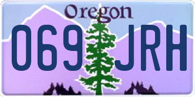 OR license plate 069JRH