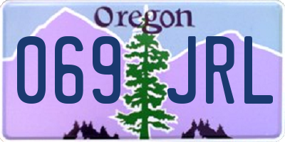 OR license plate 069JRL