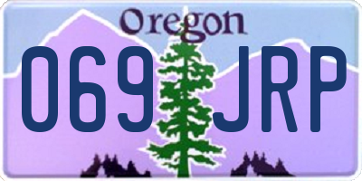 OR license plate 069JRP