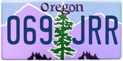 OR license plate 069JRR