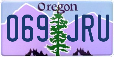 OR license plate 069JRU