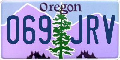 OR license plate 069JRV