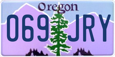 OR license plate 069JRY