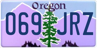 OR license plate 069JRZ